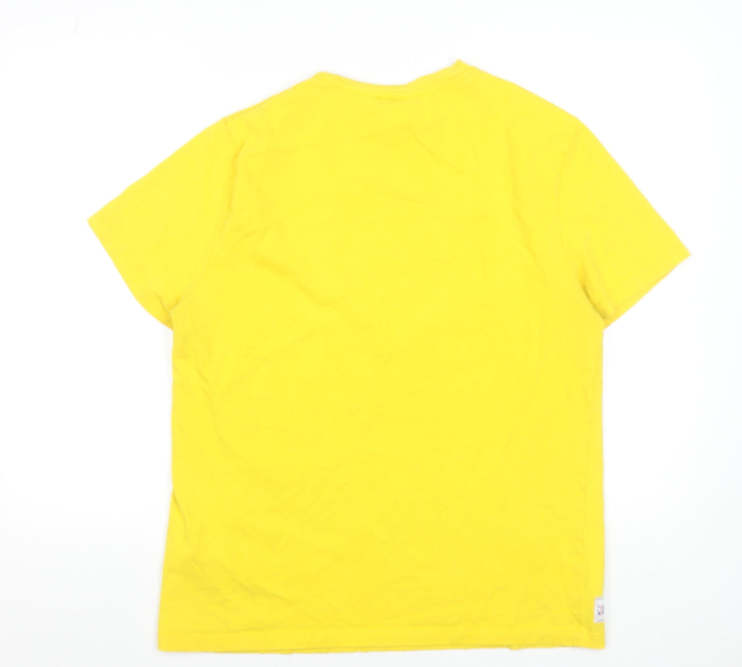 NBA Los Angeles Lakers Mens Yellow Cotton T-Shirt L James 23