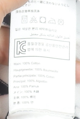 Joules Womens White Navy Striped Long Sleeve Cotton T-Shirt Size 8