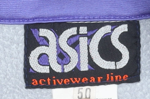 Asics Men's Multicolour 90s Retro Full Zip Bomber Jacket Size 50