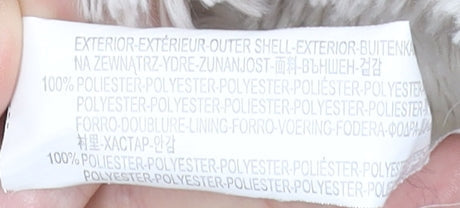 Bershka Women's Beige Faux Shearling Open Front Jacket Size S