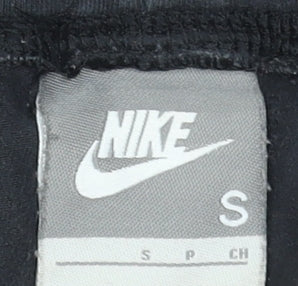 Nike Womens Black Cotton Stretch Cropped Trousers Size S