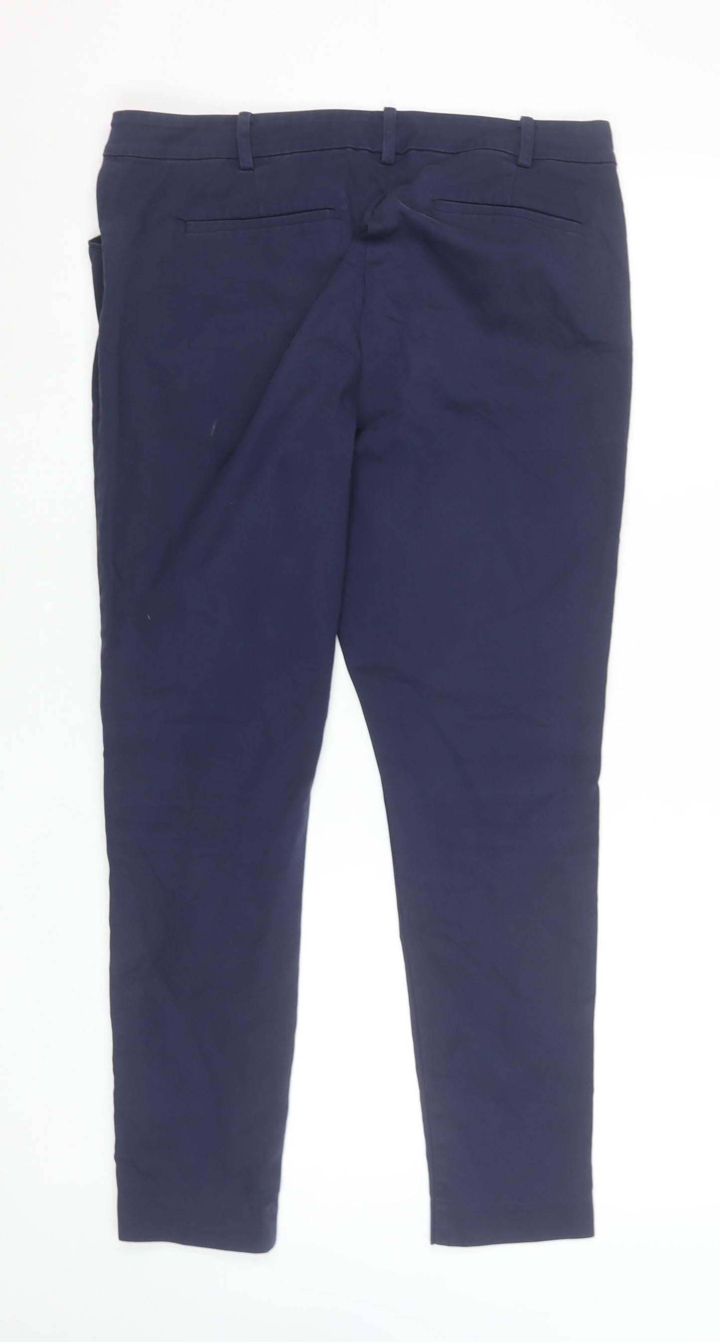 Ralph Lauren Women's Blue Chino Slim Trousers Size 10