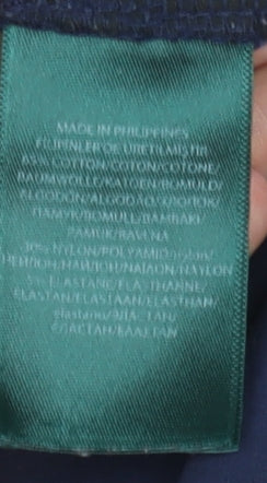 Ralph Lauren Women's Blue Chino Slim Trousers Size 10