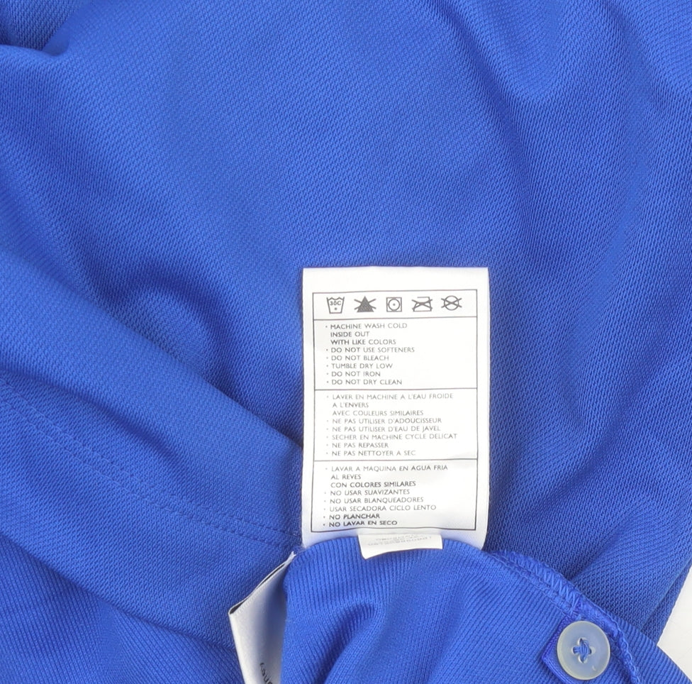 Nike Golf Blue Men's M FitDry Moisture Wicking Polo Shirt