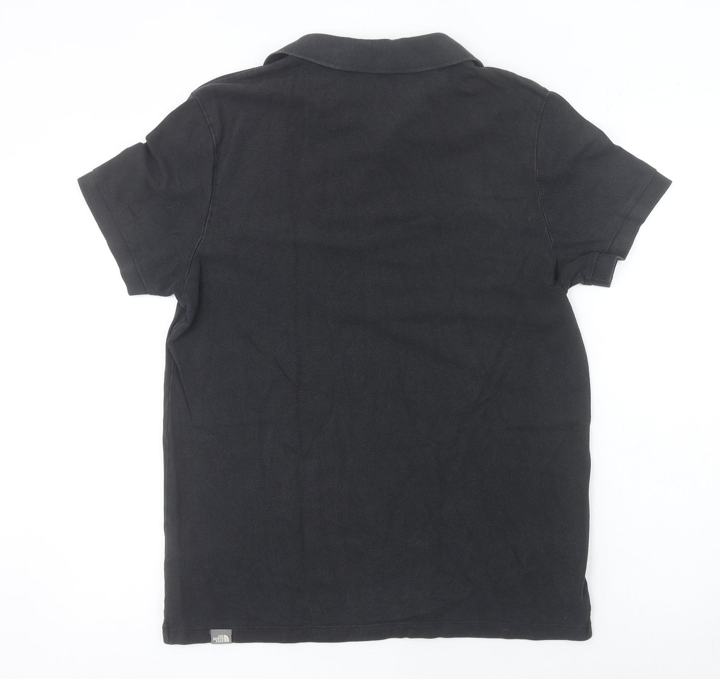 The North Face Men's Black Cotton Polo Shirt Size L Outdoor Casual