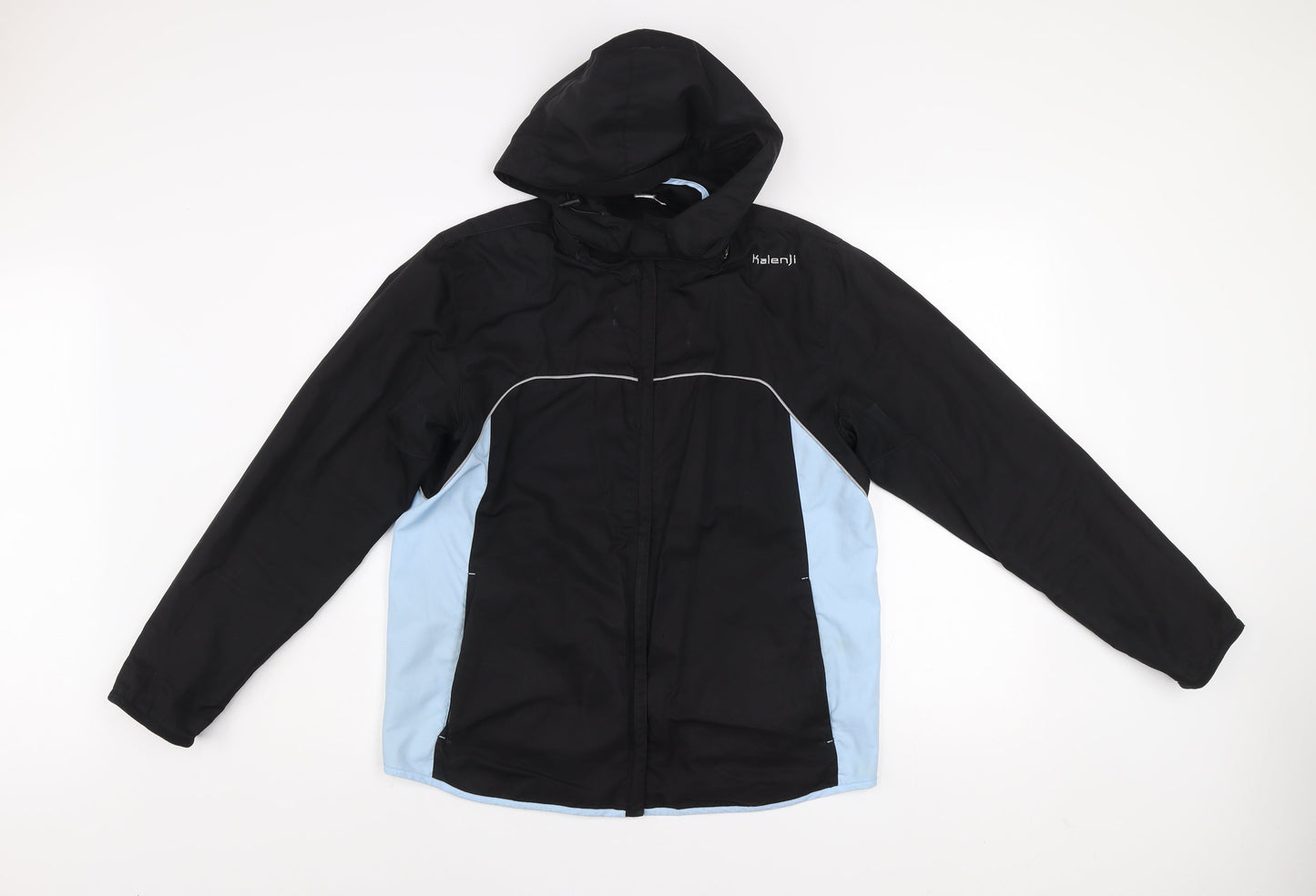 Kalenji Men's Black Lightweight Windbreaker Hooded Running Jacket Size S