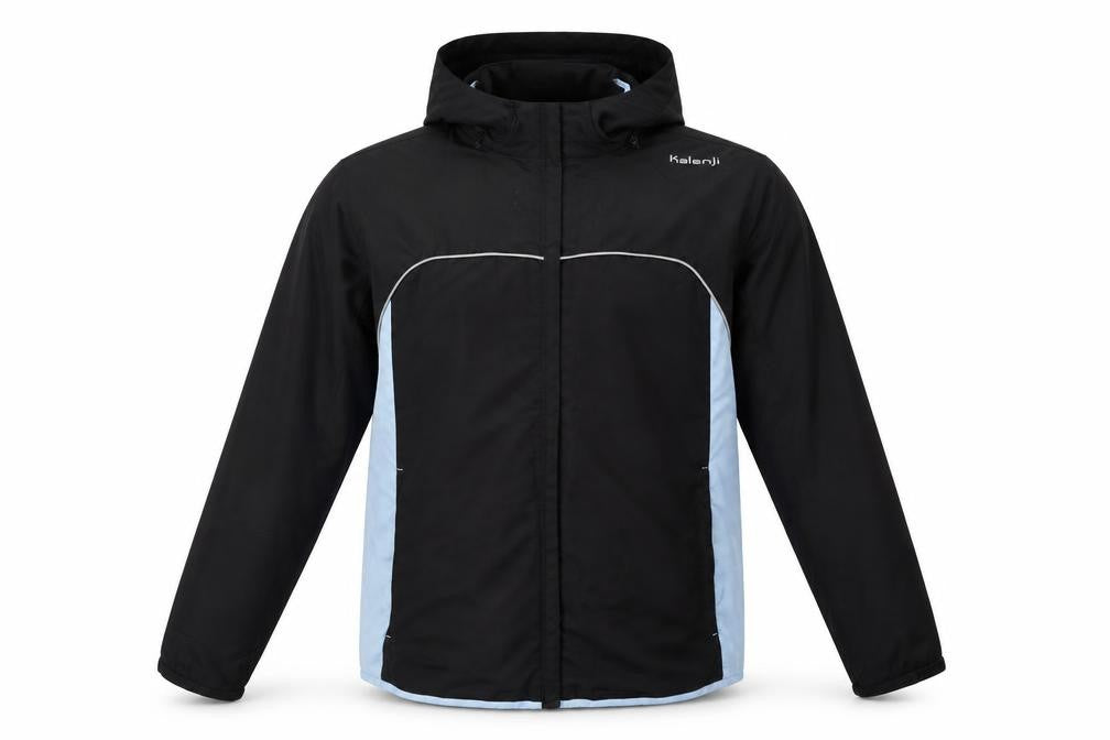 Kalenji Men's Black Lightweight Windbreaker Hooded Running Jacket Size S