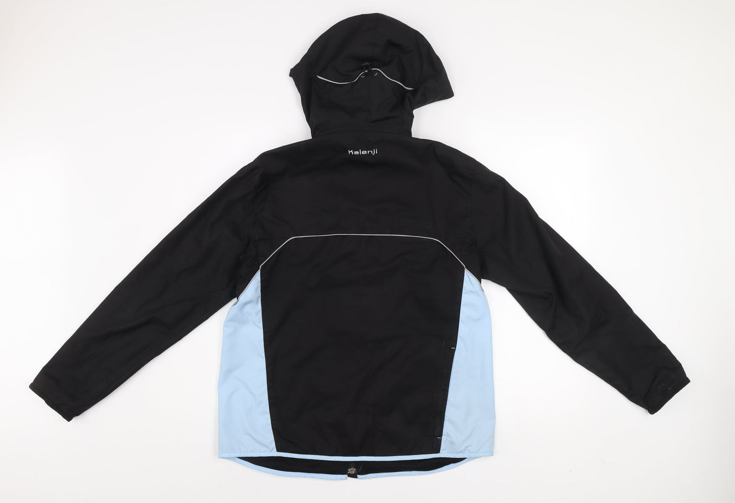 Kalenji Men's Black Lightweight Windbreaker Hooded Running Jacket Size S