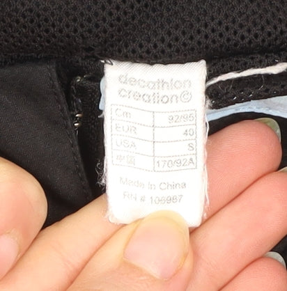 Kalenji Men's Black Lightweight Windbreaker Hooded Running Jacket Size S