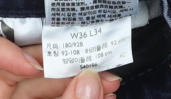 Levi's 514 Men's Blue Straight Denim Jeans W36 L34