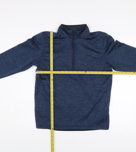 Mens UK S Relaxed Under armour Blue Pullover Sweatshirt