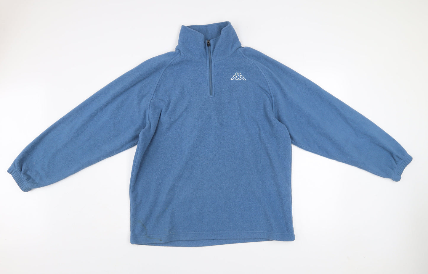 Kappa Men's Blue Fleece 1/4 Zip Pullover Sweatshirt Medium