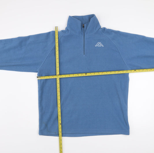 Kappa Men's Blue Fleece 1/4 Zip Pullover Sweatshirt Medium