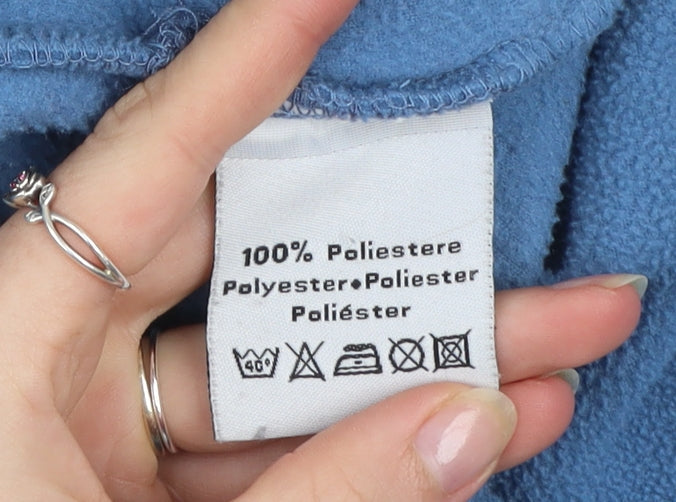 Kappa Men's Blue Fleece 1/4 Zip Pullover Sweatshirt Medium