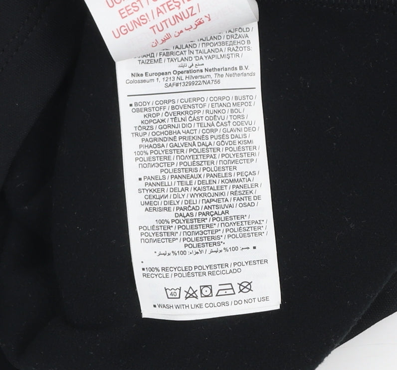 Nike Men's Black Dri-FIT 1/4 Zip Athletic Sweatshirt XL