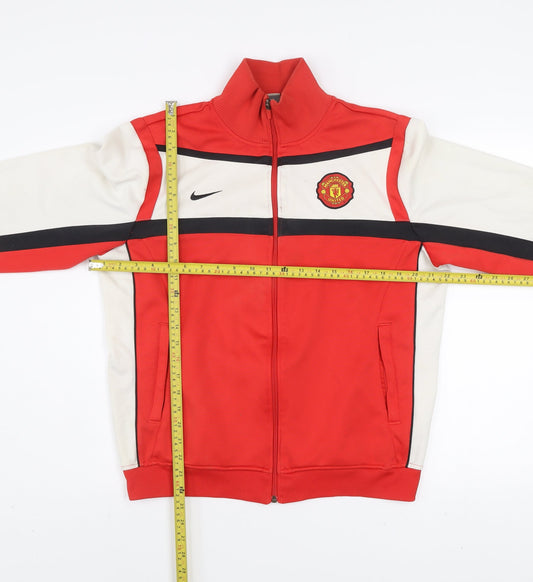 Nike Men’s Red Manchester United Full Zip Sports Jacket Size M