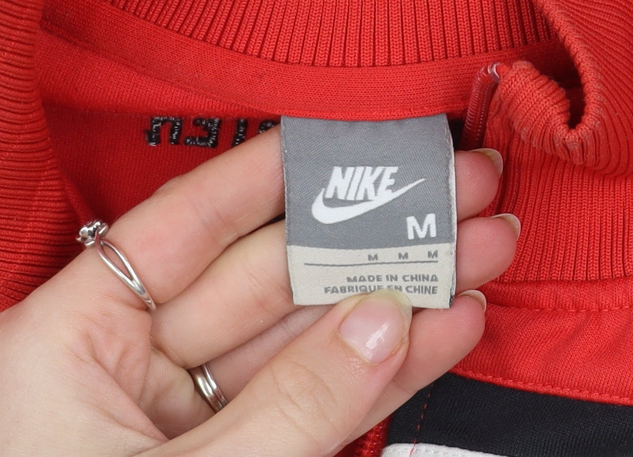 Nike Men’s Red Manchester United Full Zip Sports Jacket Size M