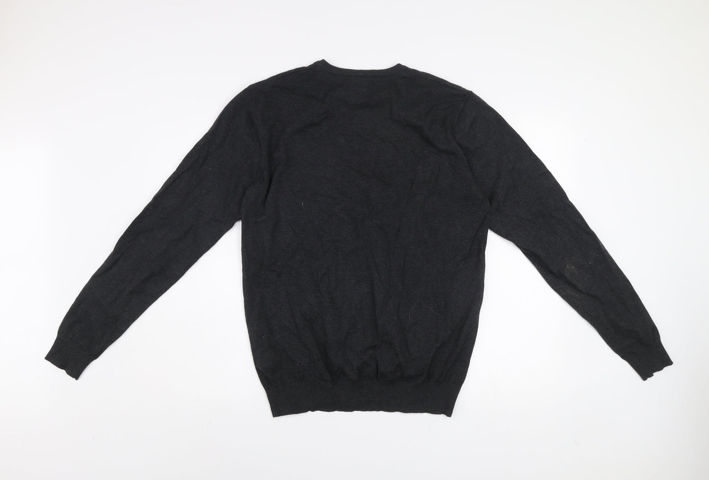 Diesel Men's Black L Crew Neck Knitted Pullover Jumper