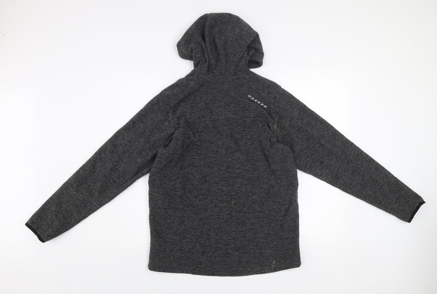 Dare 2B Mens Grey 1/2 Zip Fleece Hoodie Size M Outdoor Pullover