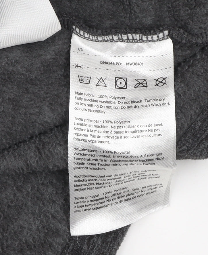 Dare 2B Mens Grey 1/2 Zip Fleece Hoodie Size M Outdoor Pullover