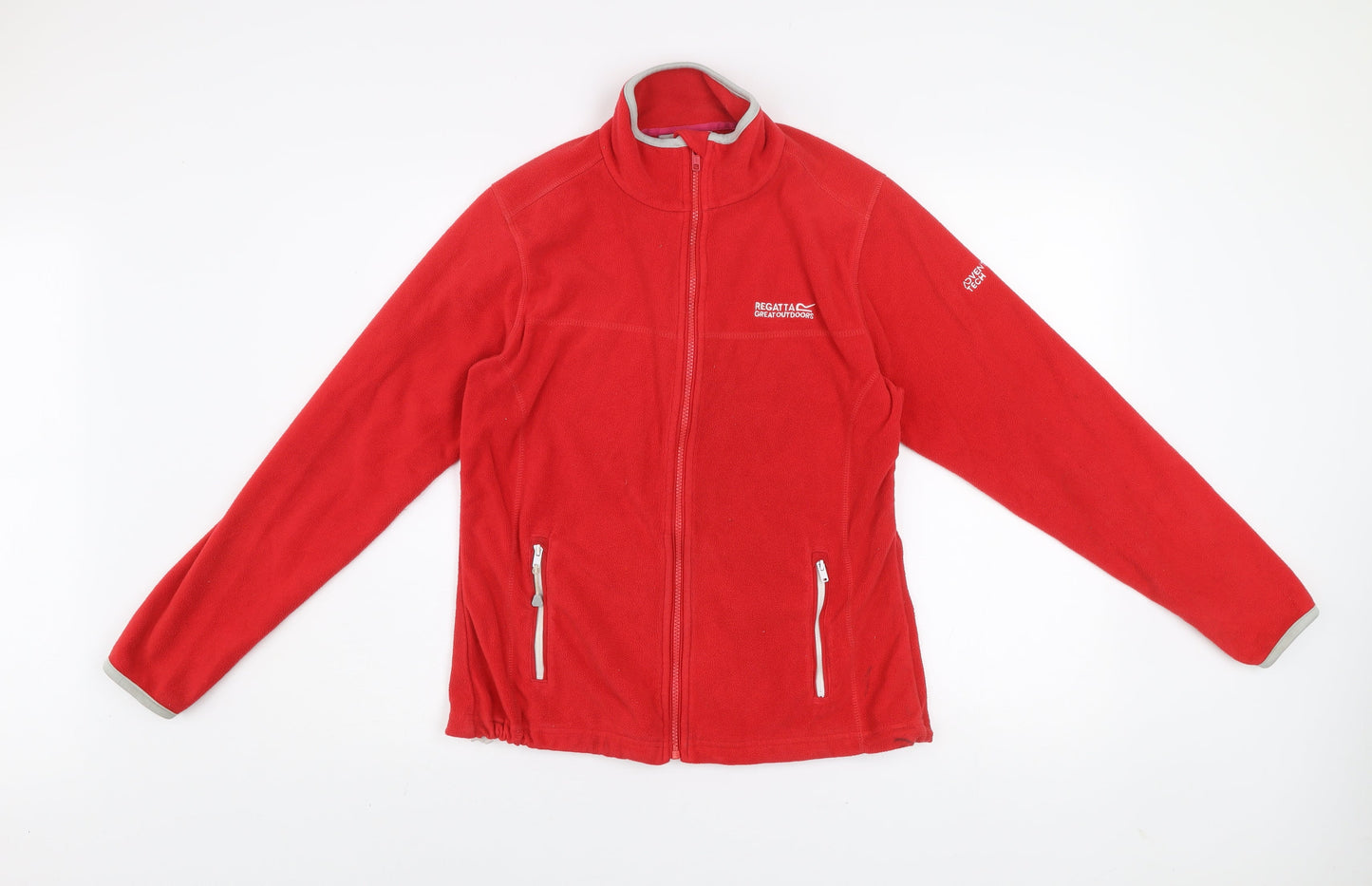 Womens UK 10 Regular Regatta Red Full Zip Sweatshirt