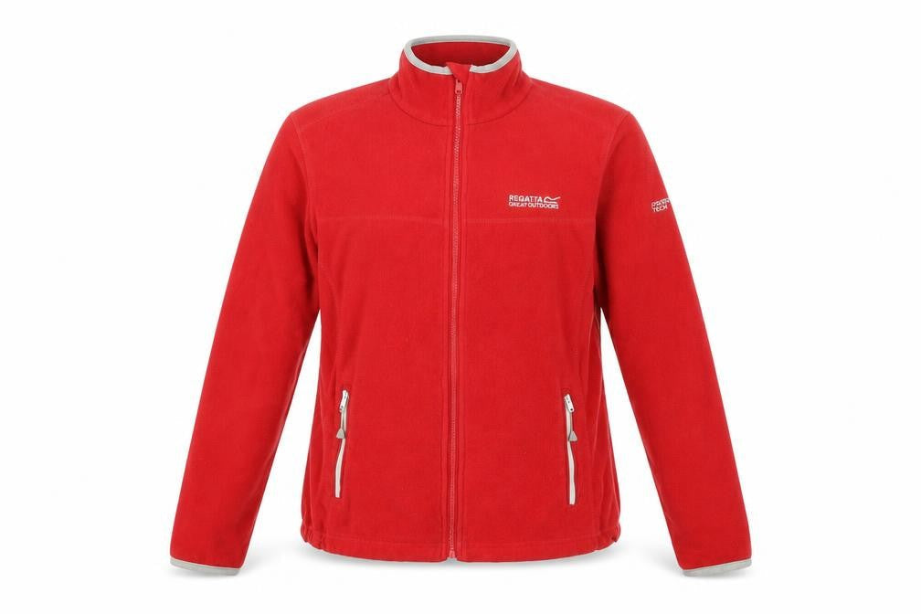 Womens UK 10 Regular Regatta Red Full Zip Sweatshirt