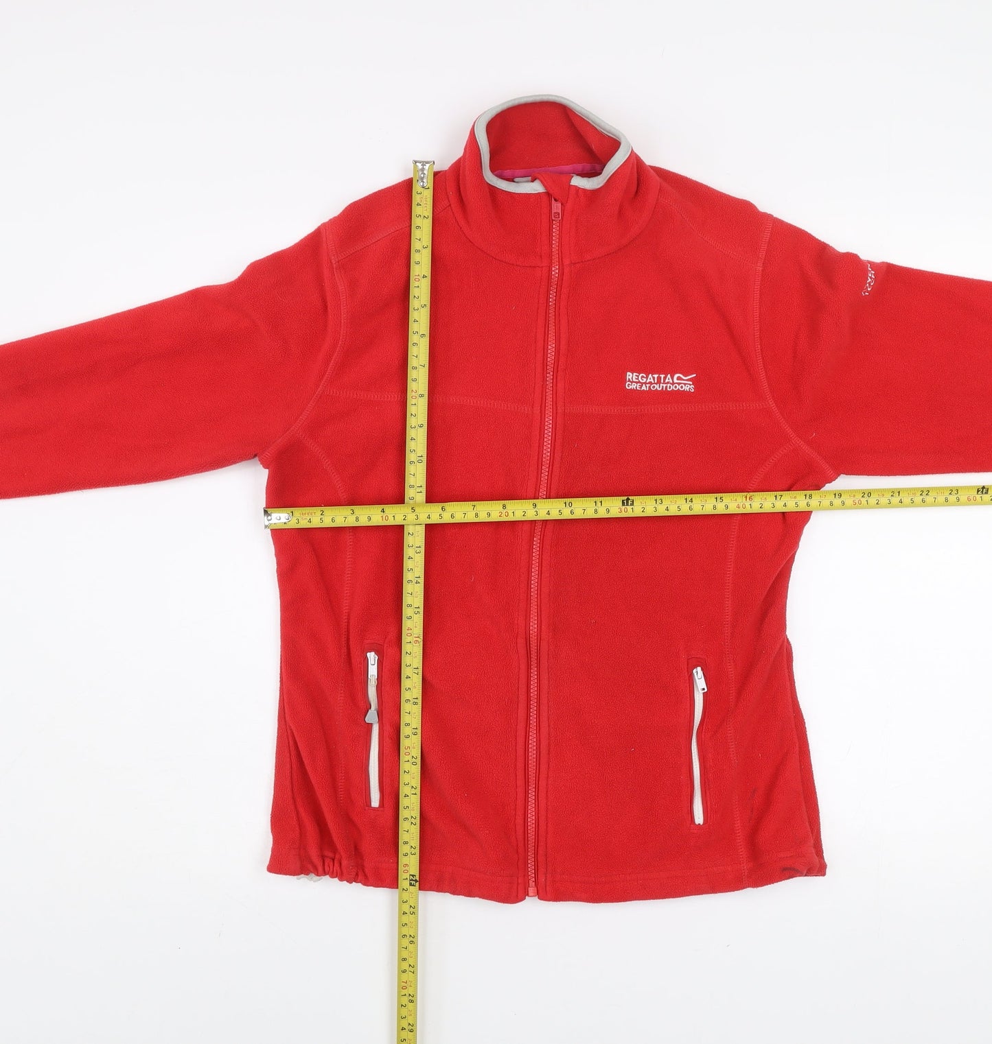 Womens UK 10 Regular Regatta Red Full Zip Sweatshirt