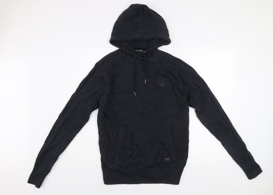 Firetrap Men's Black Knit Pullover Hoodie Size M
