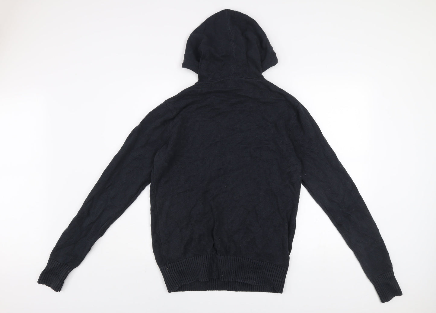 Firetrap Men's Black Knit Pullover Hoodie Size M