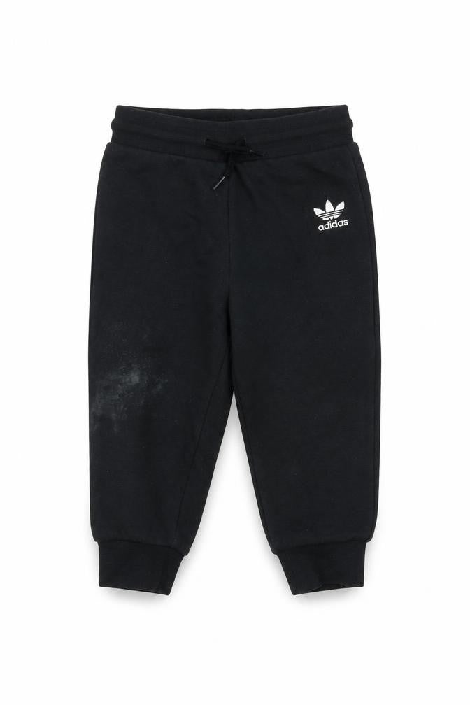 Adidas Unisex Baby Black Jogger Sweatpants 12-18 Months Cotton Blend
