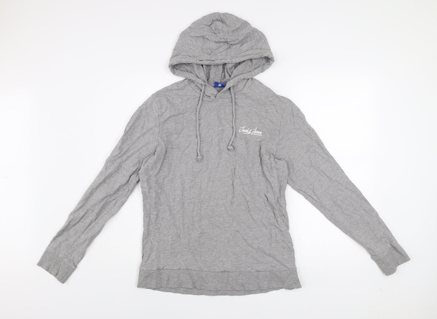 Mens UK M Regular JACK & JONES Grey Pullover Hoodie