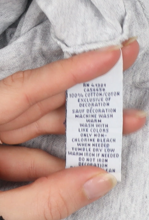 Ralph Lauren Men's Grey V-Neck Cotton T-Shirt Size L