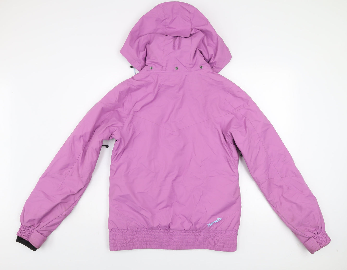 Bench Womens Pink Hooded Puffer Jacket Size S Winter Casual Coat