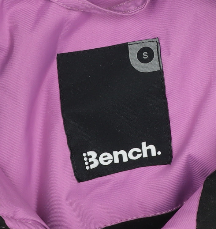 Bench Womens Pink Hooded Puffer Jacket Size S Winter Casual Coat