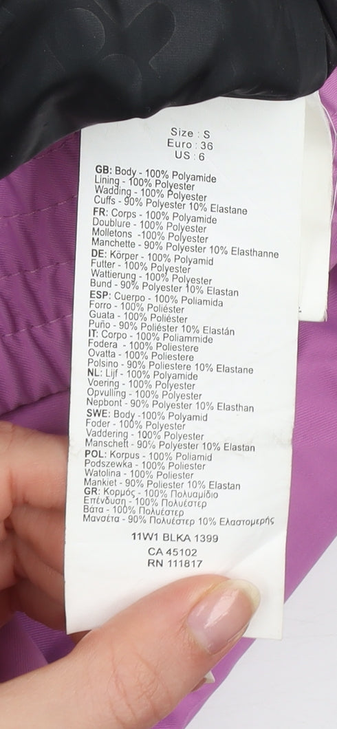 Bench Womens Pink Hooded Puffer Jacket Size S Winter Casual Coat