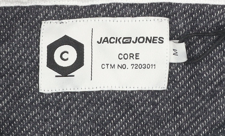 Jack & Jones Core Men's Grey Full Zip Hoodie Size M