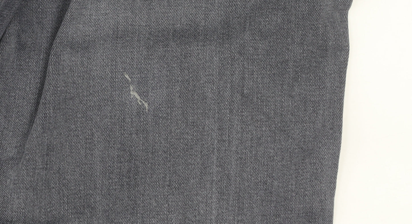 Diesel Men's Grey Straight Denim Jeans W36 Regular Fit