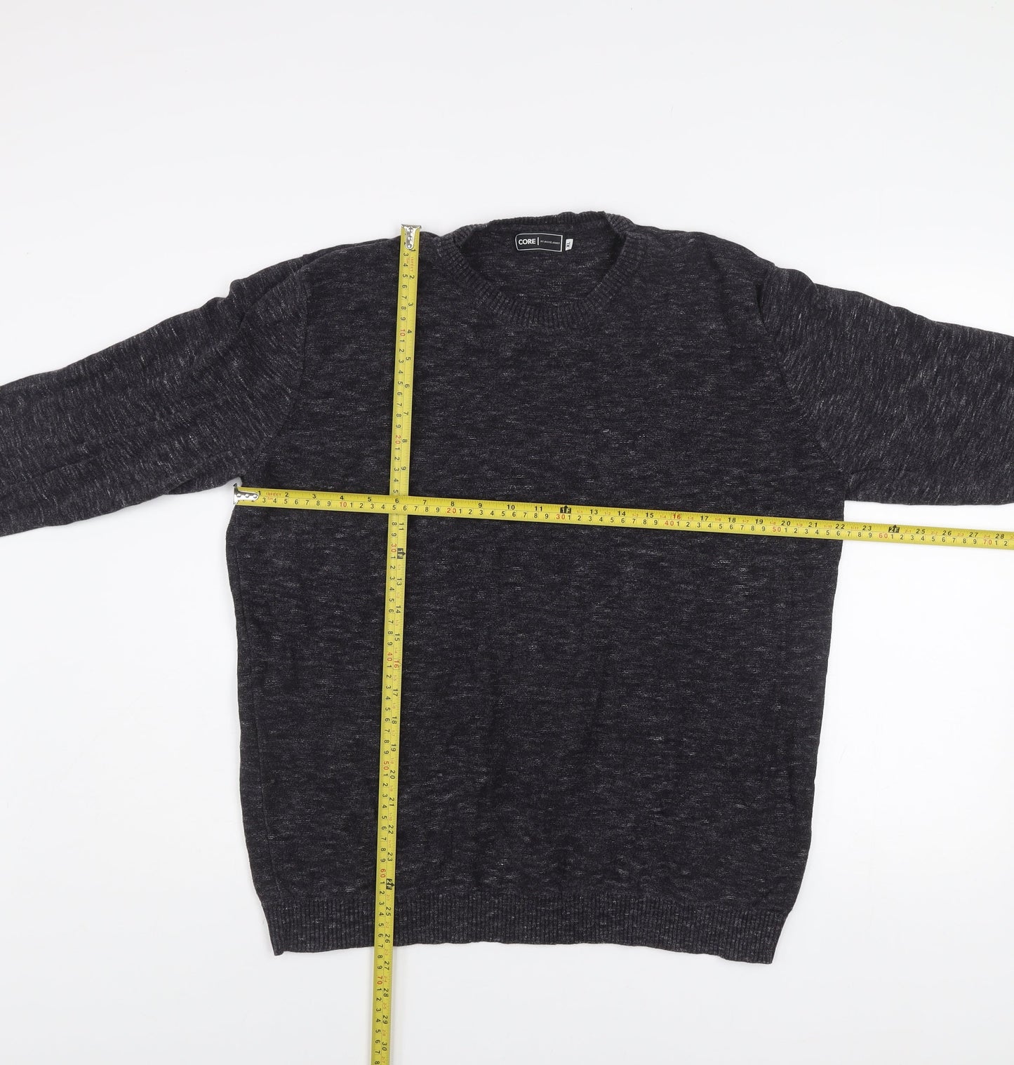 Jack & Jones Mens Grey Cotton Crew Neck XL Jumper