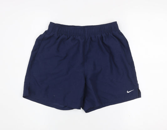 Nike Men's Blue Athletic Activewear Shorts Size M Gym Training