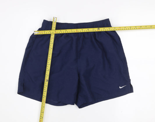 Nike Men's Blue Athletic Activewear Shorts Size M Gym Training