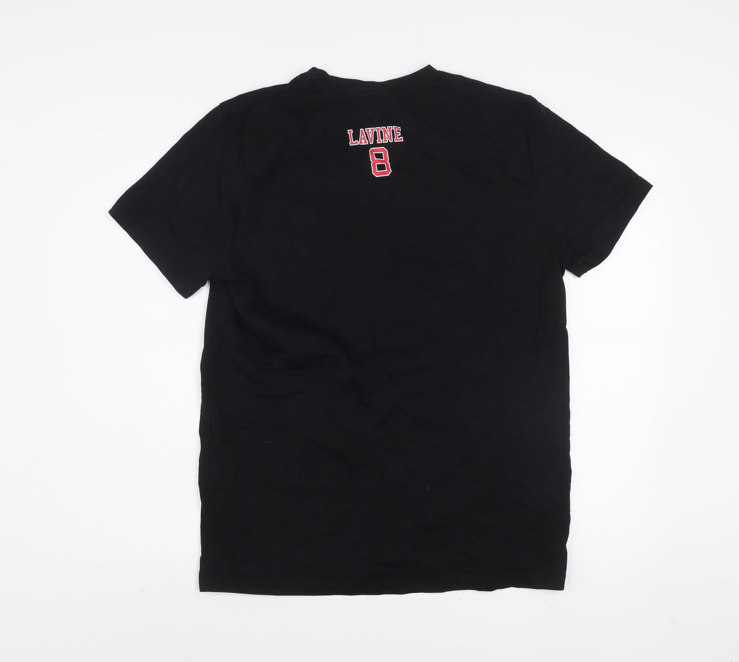 NBA Chicago Bulls Men's Black Cotton T-Shirt Size L