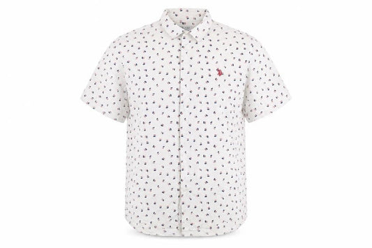 U.S. Polo Assn. Men's White 2XL Short Sleeve Button-Up Shirt