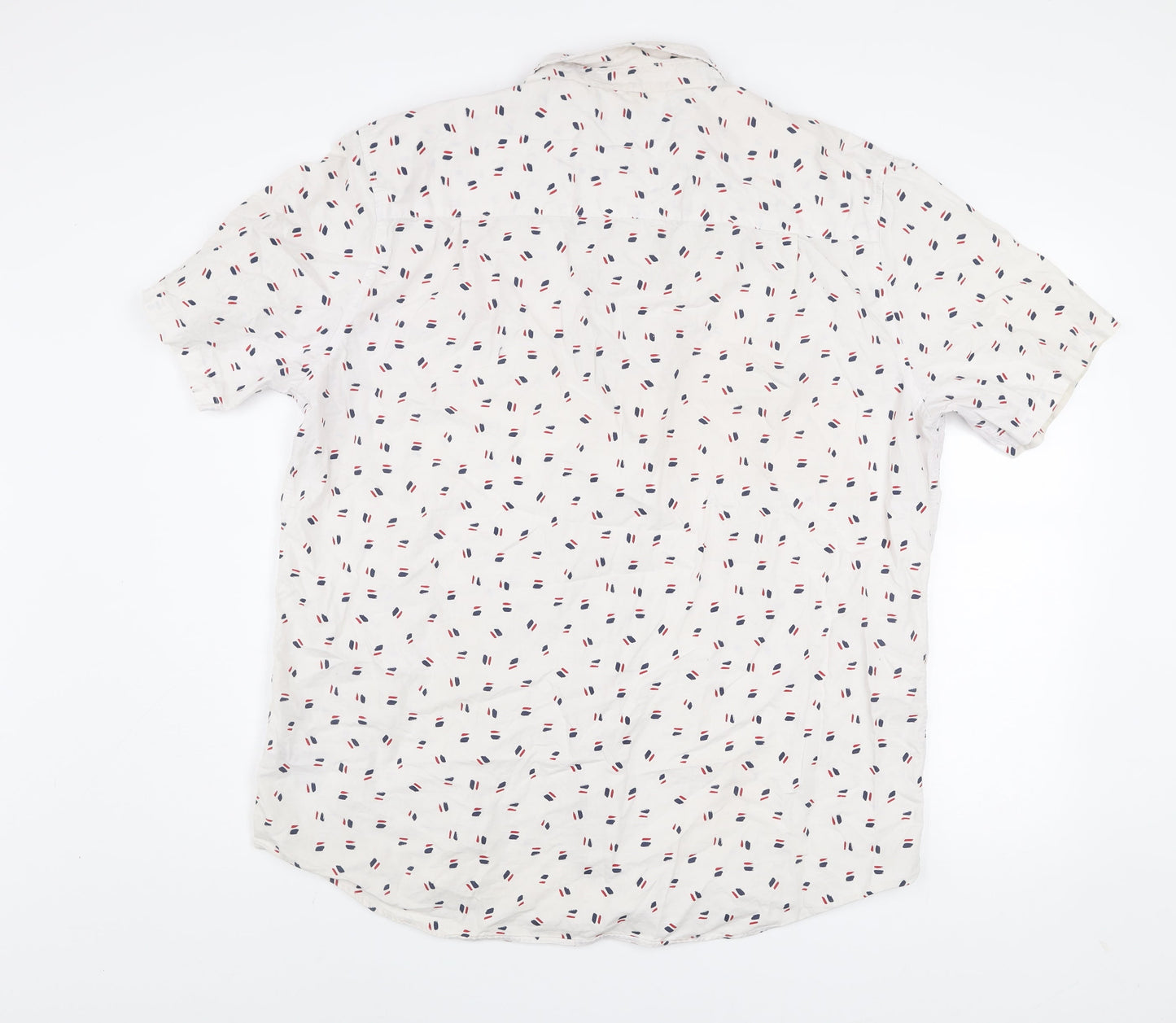 U.S. Polo Assn. Men's White 2XL Short Sleeve Button-Up Shirt