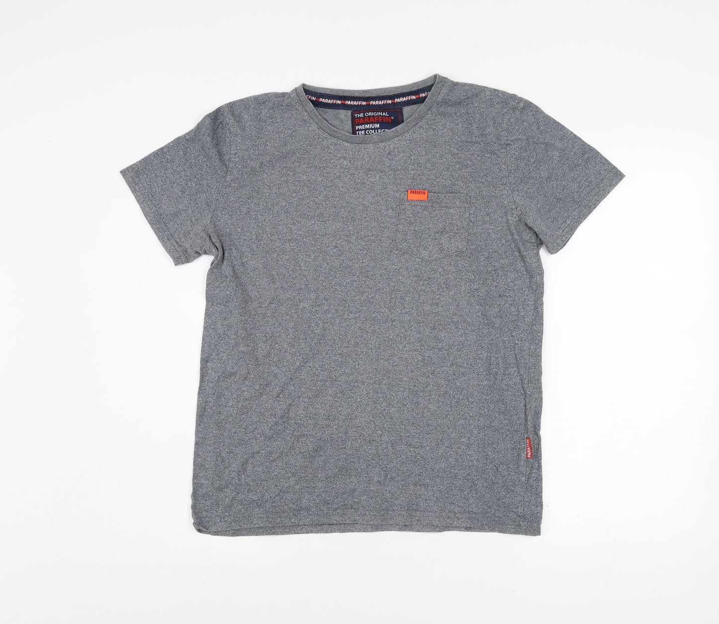 Paraffin Men's Grey Short Sleeve Crew Neck T-Shirt Size M