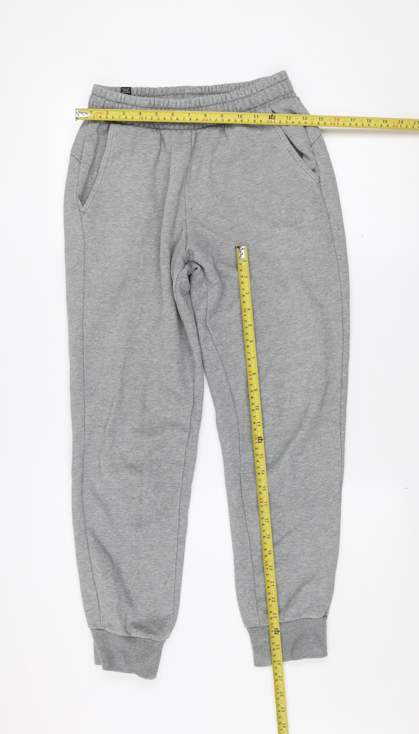 Puma Men's Grey Jogger Sweatpants Size S Stretch Cotton Blend