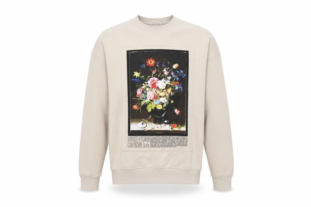 Primark Men’s Beige Graphic Art Pullover Sweatshirt XS