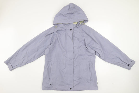 Regatta Womens Purple Waterproof Hooded Rain Jacket UK12