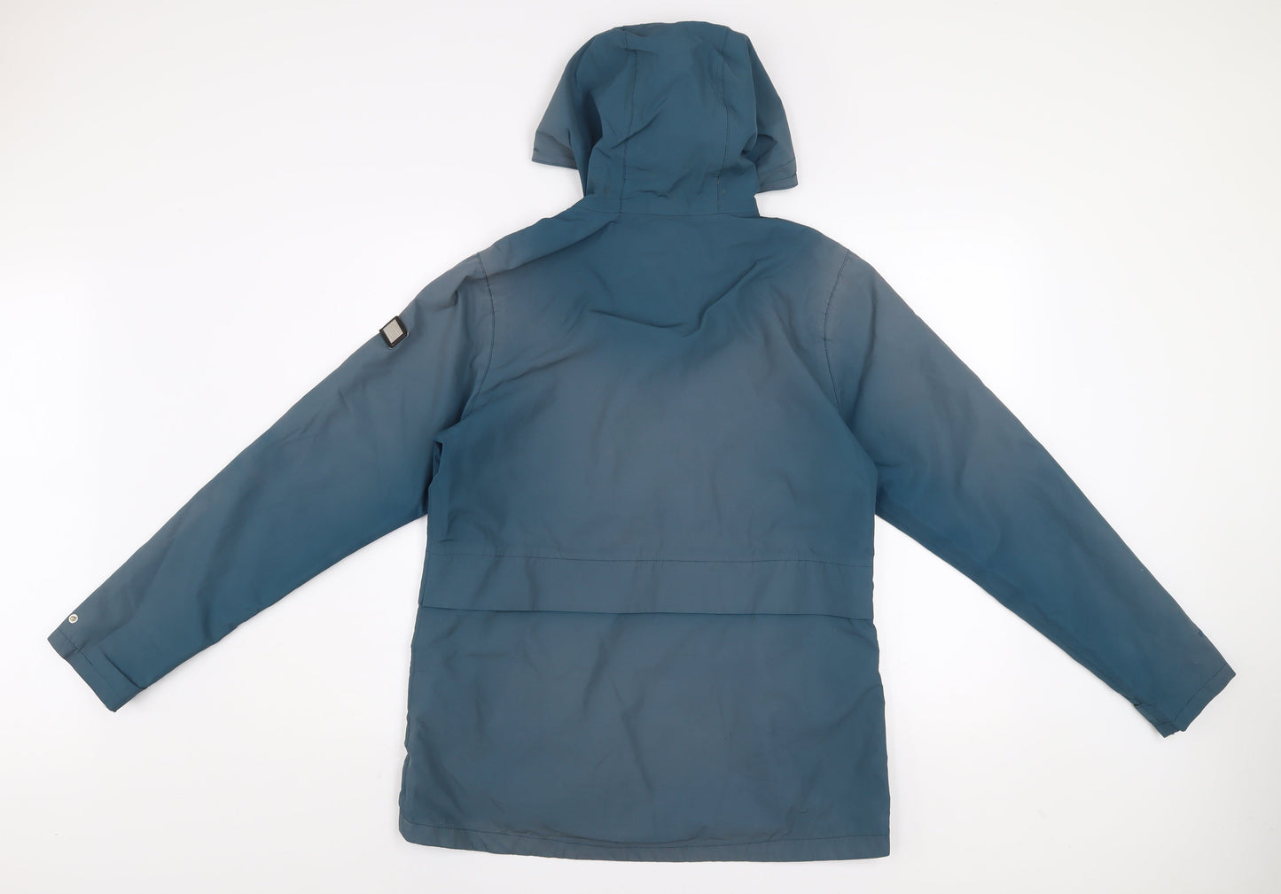 Regatta Women's Blue Mid-Length Waterproof Hooded Parka Jacket Size 12