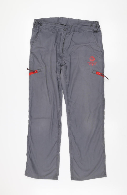 Trespass Mens Grey Cargo Trousers M Regular Fit Outdoor Pants