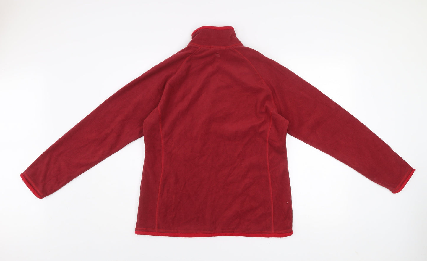 Mountain Warehouse Women Red Fleece 1/4 Zip Pullover UK 14